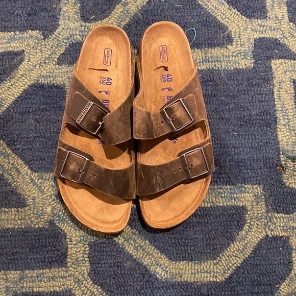 MadeWell Birkenstock® Arizona Soft Footbed Sandals in Nubuck MA163 main image 5